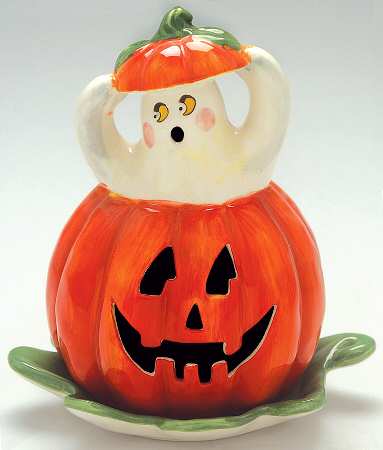 Roly Poly Halloween Figural 2 Piece Votive Candle