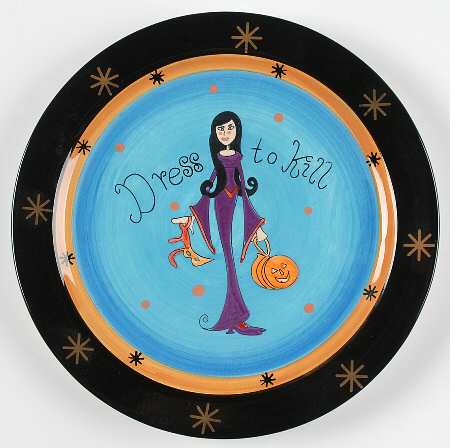 Vampy Halloween Salad/Dessert Plate