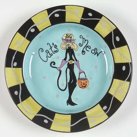 Vampy Halloween Salad/Dessert Plate