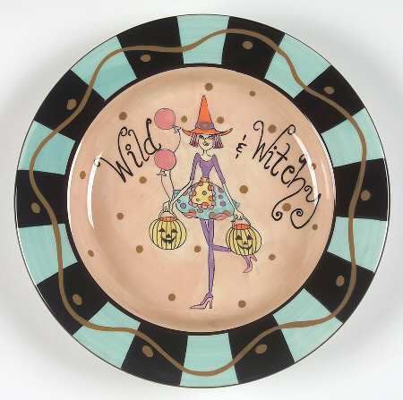 Vampy Halloween Salad/Dessert Plate