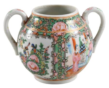 Rose Medallion (With People) Sugar Bowl No Lid