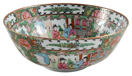 Rose Medallion (With People) 9" Round Serving Bowl