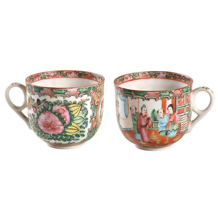 Rose Medallion (With People) Flat Cup