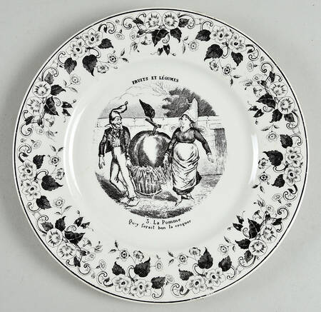 CRU2 Salad Plate by Creil & Montereau