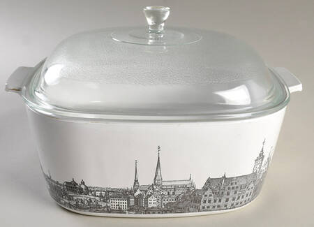 Renaissance 4 Quart Square Casserole with Lid