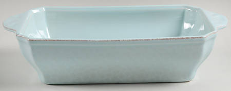 Impressions Robin's Egg (Blue) 1.5 Quart Rectangular Casserole No Lid