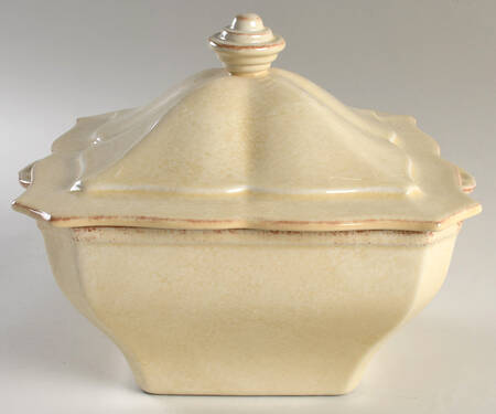 Impressions Buttercream (Yellow) 3 Quart Square Casserole with Ceramic Lid by Casafina