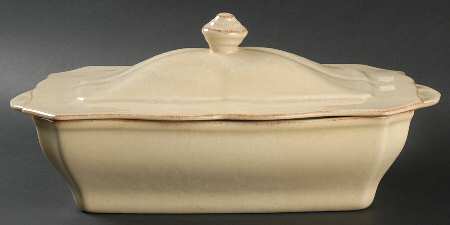 Impressions Buttercream (Yellow) 1.5 Quart Rectangular Casserole with Lid