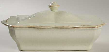Impressions Celadon (Green) 1.5 Quart Rectangular Casserole with Lid