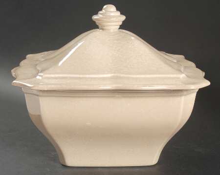 Impressions Mocha (Brown) 3 Quart Square Casserole with Ceramic Lid