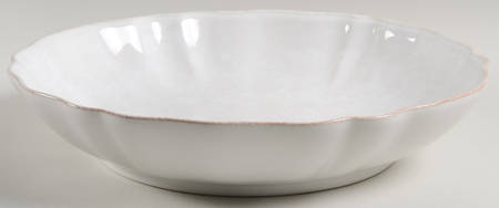 Impressions Linen White 13" Pasta Serving Bowl