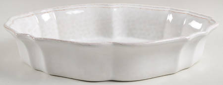 Impressions Linen White 13" Oval Baker
