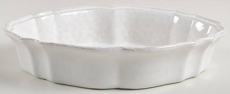 Impressions Linen White 10" Oval Baker