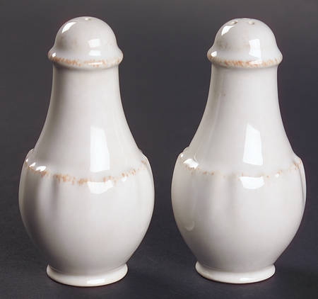 Impressions Linen White Salt & Pepper Set
