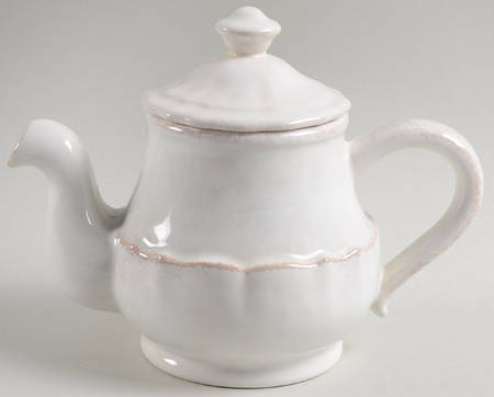 Impressions Linen White Small Teapot & Lid