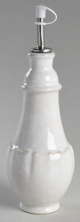 Impressions Linen White Oil Or Vinegar Cruet and Stopper