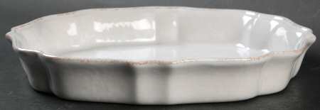 Impressions Linen White 9" Pie Baking Plate