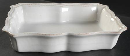 Impressions Linen White 11" Rectangular Baker by Casafina