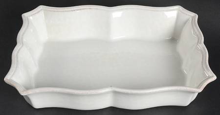 Impressions Linen White 13"  Rectangular Baker