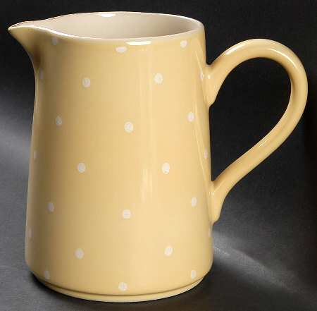 Polka Dots Yellow 48 Oz Pitcher