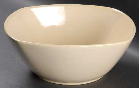 Masa Oatmeal (Cream) 9" Square Vegetable Bowl