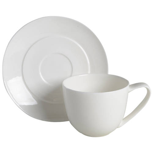 Halo Flat Cup & Saucer Set