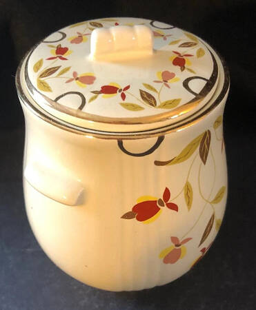 Autumn Leaf Miniature Cookie Jar & Lid