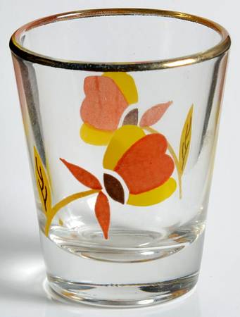 Autumn Leaf Glassware Shot Glass