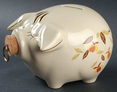 Autumn Leaf Piggy Bank