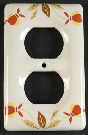 Autumn Leaf Double Electrical Outlet Cover