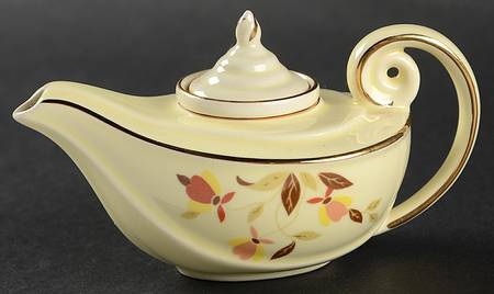 Autumn Leaf Miniature Aladdin Teapot & Lid w/Infuser