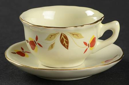 Autumn Leaf Miniature Cup and Saucer Set