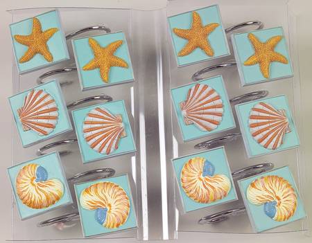 St. Tropez (Set of 12) Shower Curtain Hooks