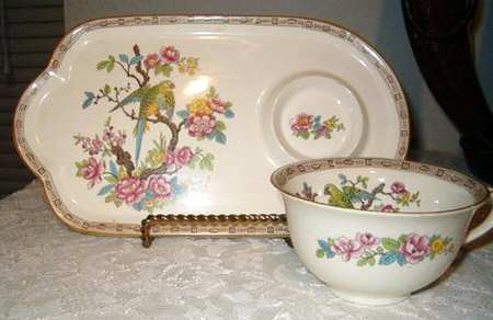 1059 Snack Plate & Cup Set