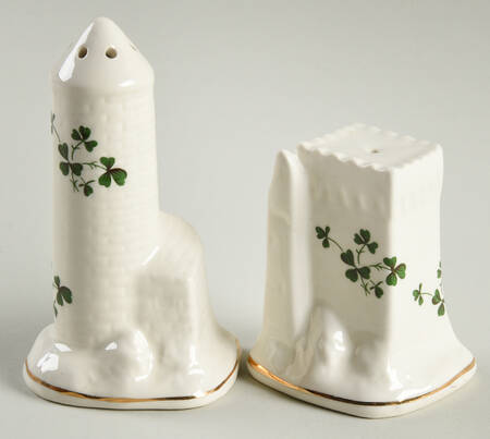 Shamrock Figural Salt and Pepper