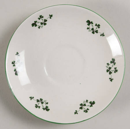 Shamrock Saucer for Flat Cup
