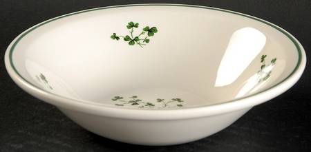 Shamrock Rim Cereal Bowl