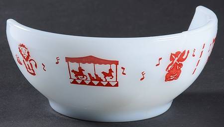 Red Circus Child's Bowl
