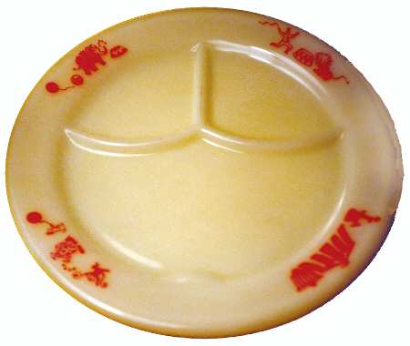 Red Circus Small Child's Plate