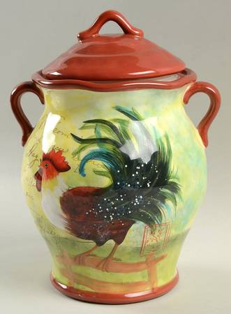 Le Rooster Large Canister & Lid