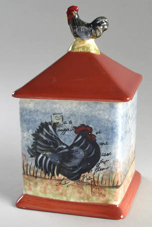 Le Rooster Medium Canister & Lid