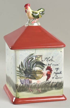 Le Rooster Small Canister & Lid