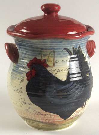 Le Rooster Medium Canister & Lid