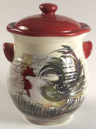 Le Rooster Small Canister & Lid by Certified International