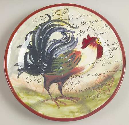 Le Rooster Dinner Plate by Certified International