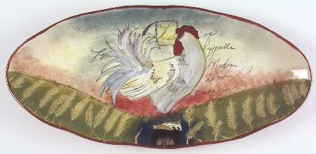 Le Rooster 19" Fish Platter