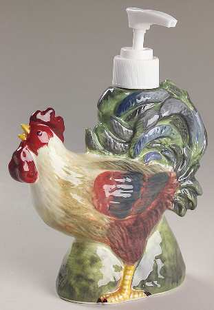 Le Rooster Figural Lotion Dispenser