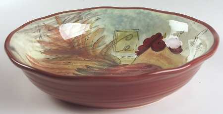 Le Rooster 13" Pasta Serving Bowl