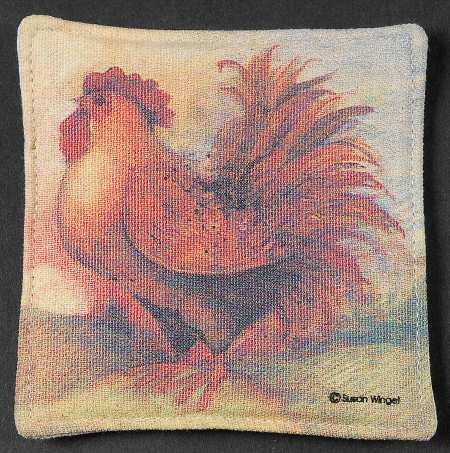 Le Rooster Cozy Coaster