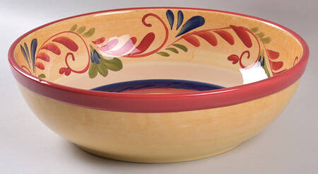 Francesca (Pamela Gladding) 13" Large Salad Serving Bowl